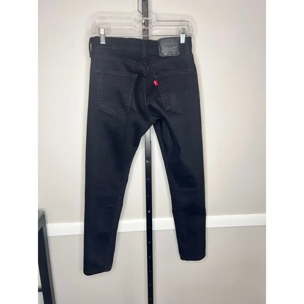 Levi’s 512 Black Slim Fit Classic Denim Jeans Women’s Size 29x30